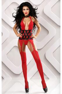 Bodystocking Erotic rot von Lolitta