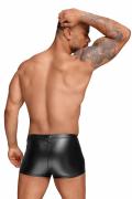 Powerwetlook Shorts mit dekorativen PVC Zierfalten H054 von Noir Handmade Decadence Collection