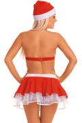 rotes Christmas Set BH+Rock von Roxana Dessous