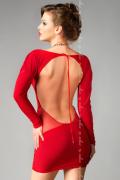 rotes Kleid Sophia mit T-String von MeSeduce Dessous