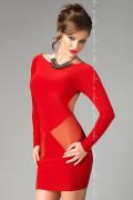 rotes Kleid Sophia mit T-String von MeSeduce Dessous