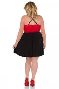 schwarz/rotes Chemise Z/5036 von Andalea