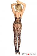 schwarzes Bodystocking ouvert PR4688 von Provocative